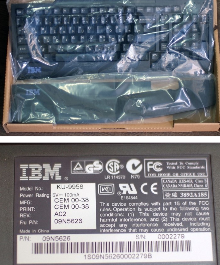 캡처.PNG : IBM KU-9958 정보 부탁드립니다.