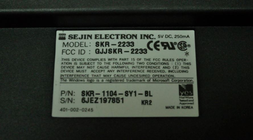 4.JPG : SEJIN ELECTRON INC. SKR-2233 for AVID