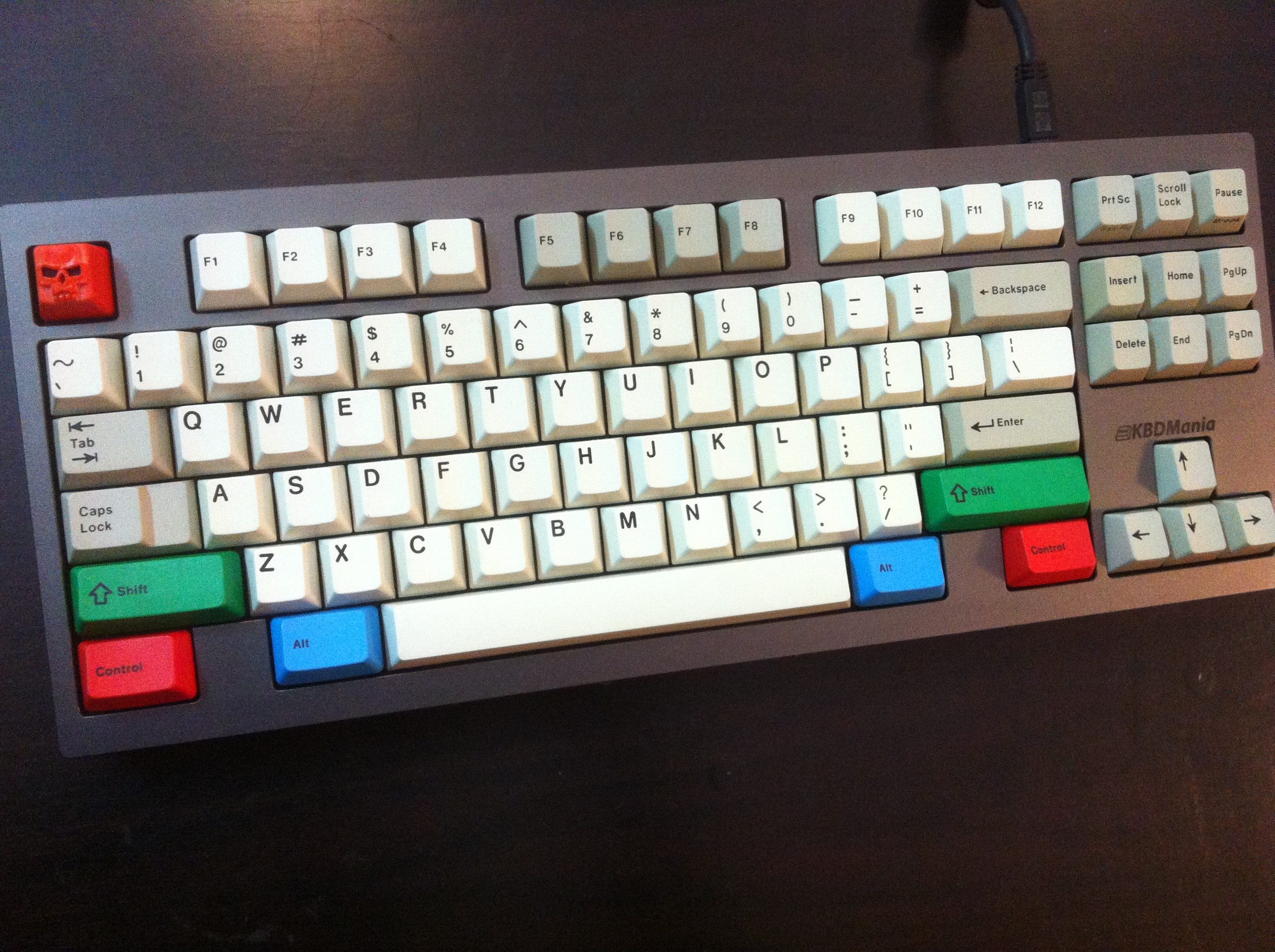 Kmac + Cherry DS + RGB + CC Skull.JPG : Kmac + Cherry DS + RGB dye-sub + CC Skull custom.