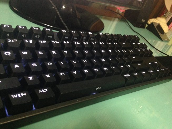 IMG_1904.JPG : 덱 프랑슘 화이트 LED PBT 청축 입니다.
