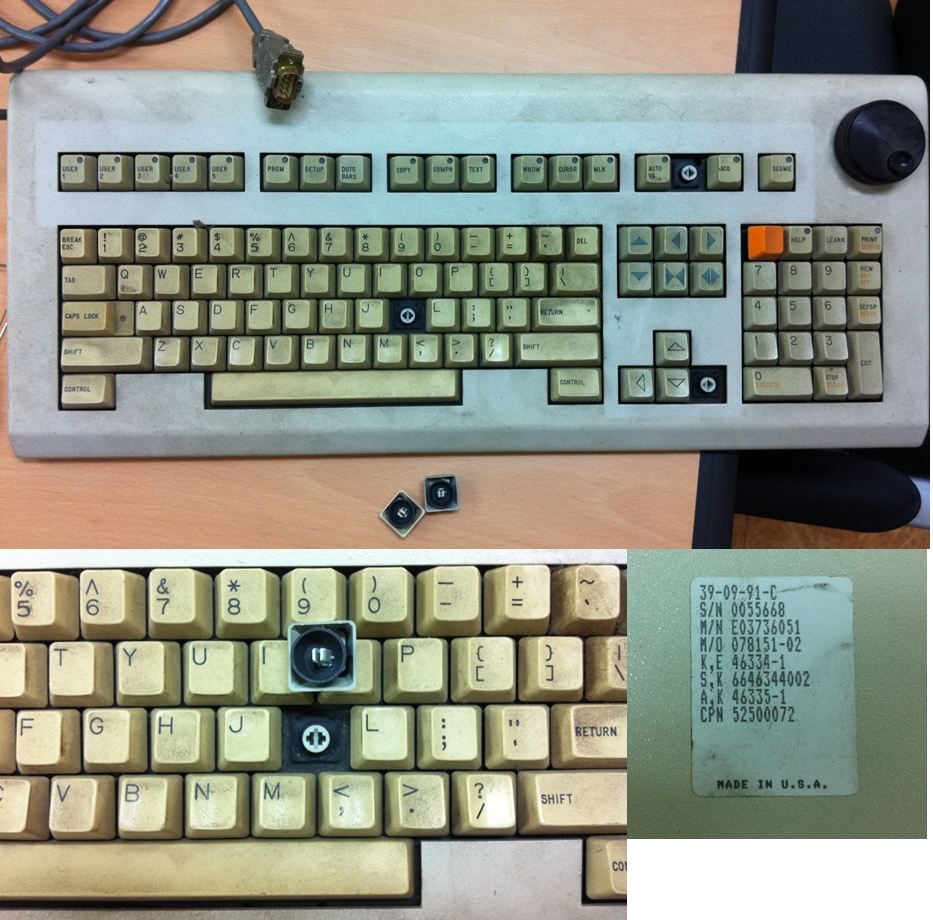 2.JPG : 신입 신고 및 특이한 RS-232 type 키보드 및 기타 여러가지...