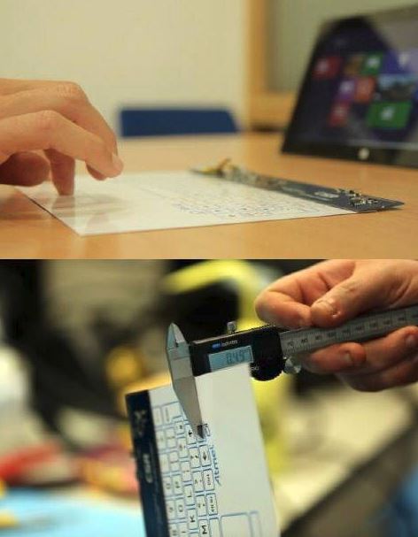 0904.JPG : 두께 0.5mm의 무선 키보드라네요!!