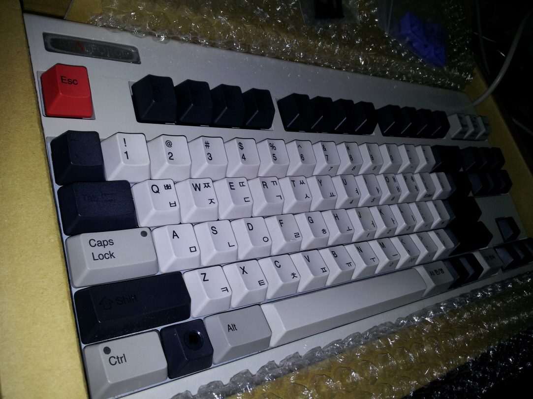 크기변환_2013-01-16 00.04.15.jpg : 리얼포스 87u  (한글 / 55g균등/ 화이트블랙 )
