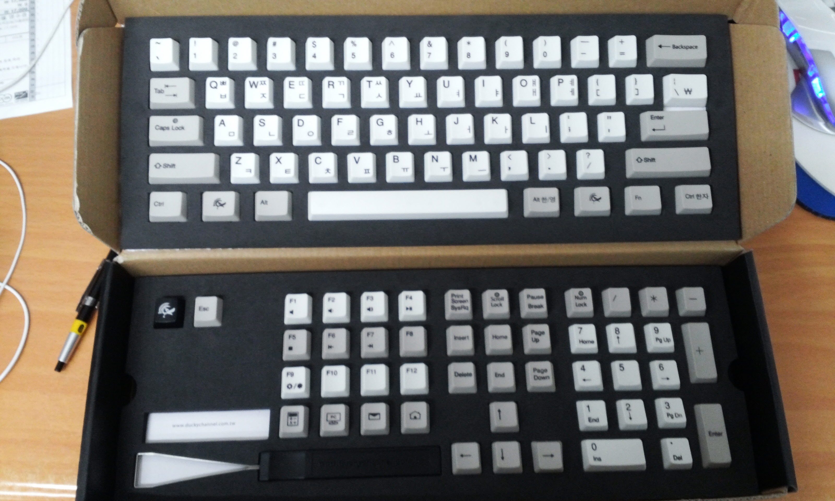 20140228_1644043.jpg : 더키 승화 pbt 키캡 화이트/그래이 팝니다.