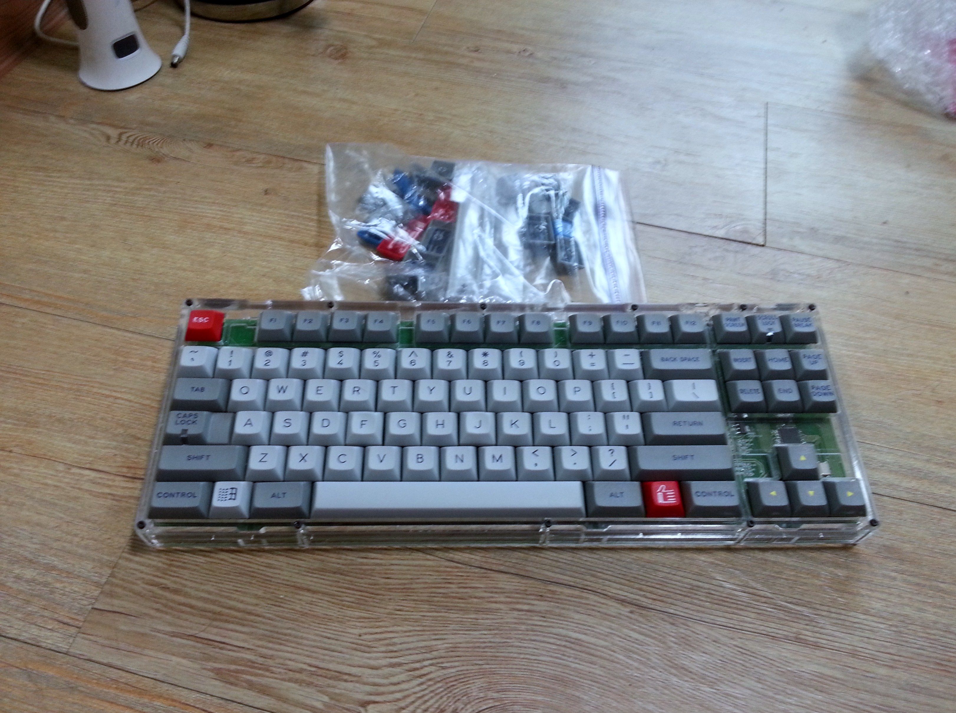 186.jpg : 아크릴투명키보드 풀LED 키패드 기판