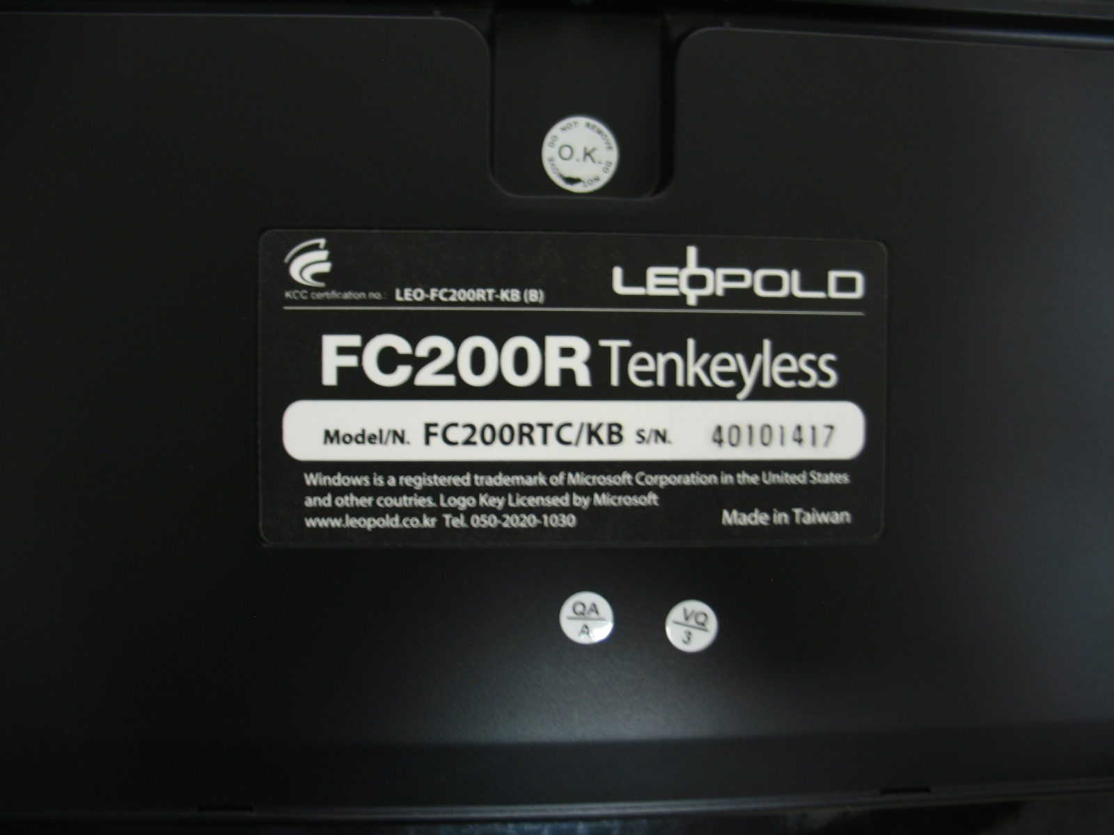 IMG_7454.JPG : 레오폴드 FC200R 텐키레스 청축(한글)