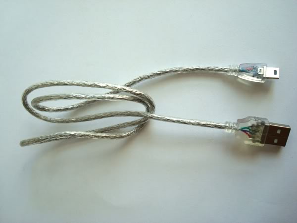 4.jpg : 꼬인 미니 USB, 투명 쉴드 미니 USB