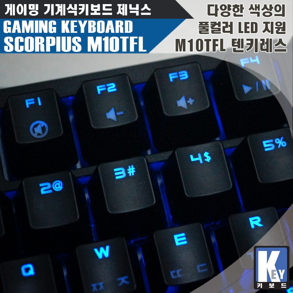 게이밍 기계식키보드 제닉스 SCORPIUS M10TFL 텐크리스 01.jpg : [리뷰] 풀컬러 LED 게이밍 기계식키보드 제닉스 SCORPIUS M10TFL 텐키레스